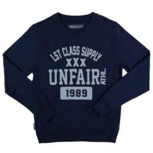 Unfair Athletics First Class Supply XXX sweatshirt in Navy