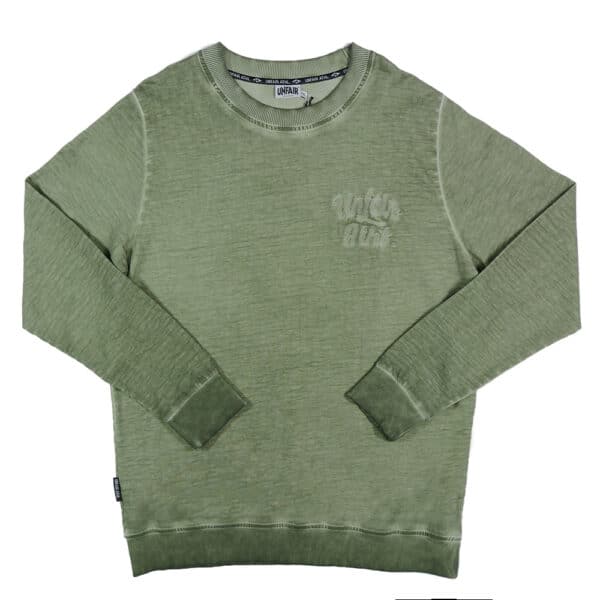 Unfair Athletics Crewneck-olive stonewashed