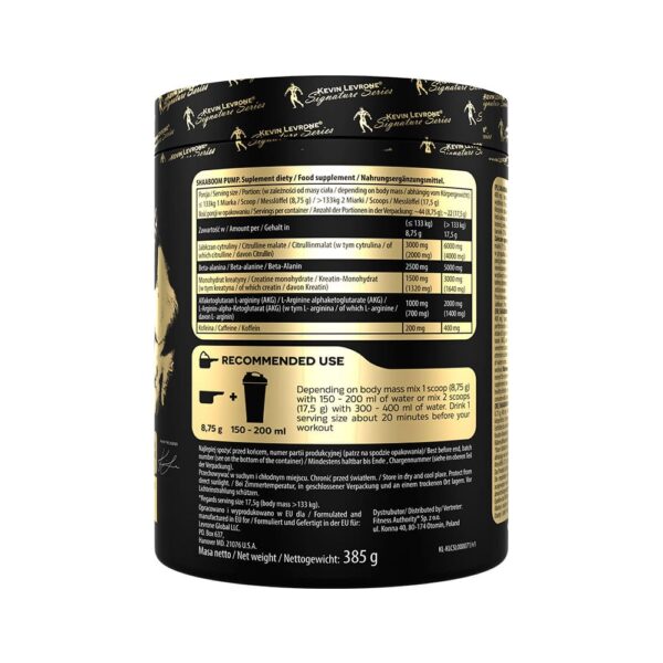 Kevin Levrone Black Line SHAABOOM Pump-385 g – Bild 2