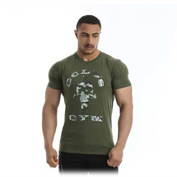 Gold´s Gym Slim Fit Stretch T-Shirt-Army
