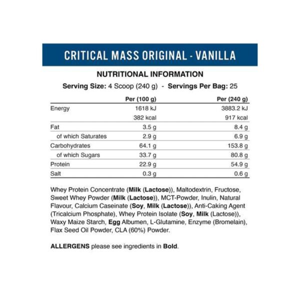 Applied Nutrition Critical Mass Original-6 kg – Bild 2