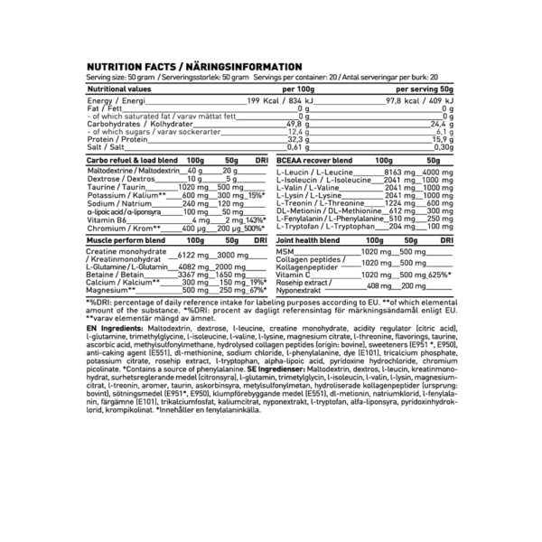 Swedish Supplements Amino Reload – Bild 2